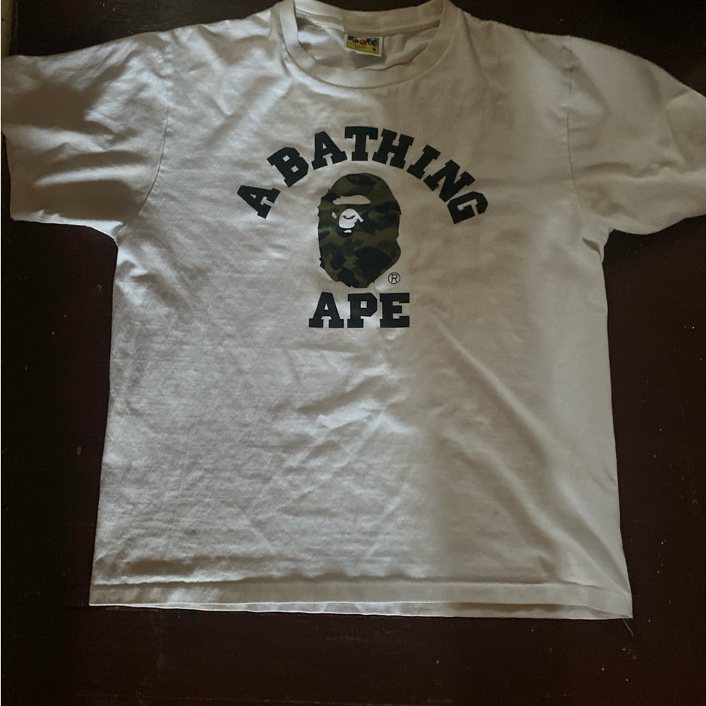 A Bathing Ape White Graphic T-Shirt
